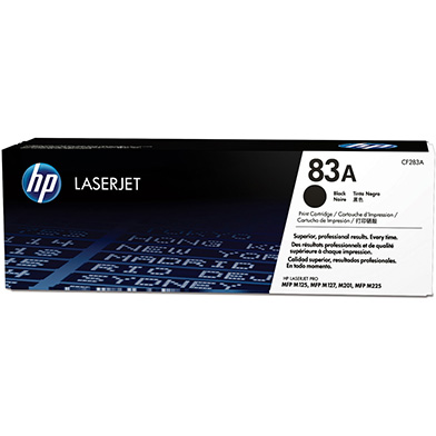 HP CF283A 83A Black Toner Cartridge (1,500 pages)